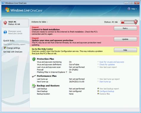 windows live onecare service desk edition in metal box|windows live onecare features.